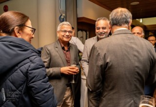 Guests during the welcome reception at the 2024 Dhahan Prize ceremonies Guests during welcome reception at the 2024 Dhahan Prize ceremonies