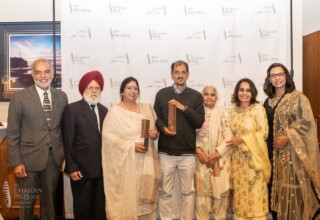 Attendees at the 2024 Dhahan Prize ceremonies Group photo of attendees at the 2024 Dhahan Prize ceremonies