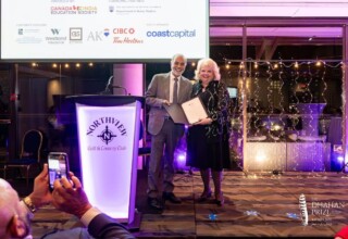 Barj Dhahan receiving the City of Surrey proclamation of Punjabi Literature Week from Mayor Brenda Locke Barj Dhahan receiving the City of Surrey proclamation of Punjabi Literature Week from Mayor Brenda Locke