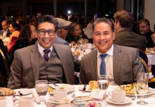 Darshan and Harj Grewal, RBC Wealth Management, at the 2023 Dhahan Prize Ceremonies Darshan and Harj Grewal, RBC Wealth Management, at the 2023 Dhahan Prize Ceremonies