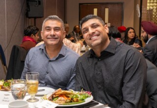 Guests at the 2024 Dhahan Prize ceremonies during dinner