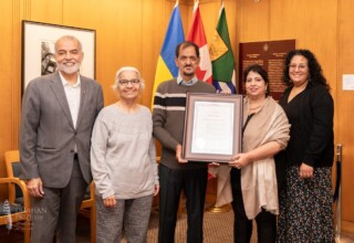 Dhahan Prize attendees at the 2024 Proclamation of Punjabi Literature Week by the City of Vancouver on November 13, 2024 Group photo of attendees at the 2024 Proclamation of Punjabi Literature Week by the City of Vancouver on November 13, 2024