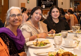 Submissions coordinator with finalist Surinder Neer at the 2024 Dhahan Prize ceremonies Submissions coordinator with finalist Surinder Neer at the 2024 Dhahan Prize ceremonies