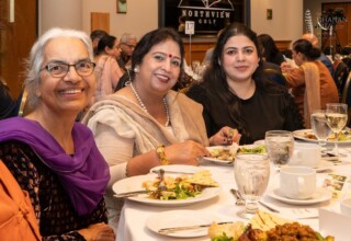 Submissions coordinator with finalist Surinder Neer at the 2024 Dhahan Prize ceremonies Submissions coordinator with finalist Surinder Neer at the 2024 Dhahan Prize ceremonies