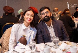 Keerat Kaur and Inderpal Gill at the 2023 Dhahan Prize Ceremonies