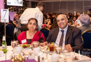 Kuljinder and Gurtek Shoker, volunteers and supporters, at the 2023 Dhahan Prize Ceremonies Kuljinder and Gurtek Shoker at the 2023 Dhahan Prize Ceremonies