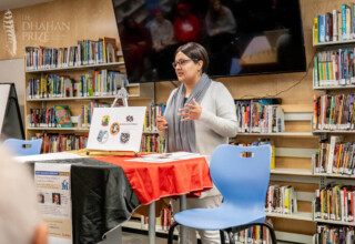 Munveer Dhahan presenting on Dhahan Youth Award at LA Matheson Secondary School, Surrey, British Columbia, Nov. 15, 2022 Munveer Dhahan presenting on Dhahan Youth Award at LA Matheson Secondary School, Surrey, British Columbia