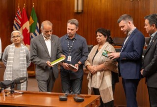 Presenting Punjabi-authored books to Councillors the 2024 Proclamation of Punjabi Literature Week by the City of Vancouver on November 13, 2024 Presenting Punjabi-authored books to Councillors the 2024 Proclamation of Punjabi Literature Week by the City of Vancouver on November 13, 2024