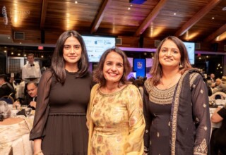 Rachna Singh with guests at the 2024 Dhahan Prize ceremonies Rachna Singh with guests at the 2024 Dhahan Prize ceremonies