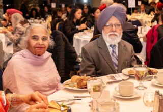 Prof. Raghbir Singh (right) with his wife, Sulekha Raghbir Prof. Raghbir Singh (right) with his wife, Sulekha Raghbir at the 2023 Dhahan Prize Ceremonies