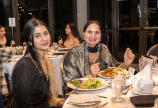 Youth Awardee and parent at the 2024 Dhahan Prize Ceremonies Youth Awardee and parent at the 2024 Dhahan Prize Ceremonies