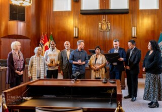 Councillors presenting the 2024 Proclamation of Punjabi Literature Week by the City of Vancouver on November 13, 2024 Councillors presenting the 2024 Proclamation of Punjabi Literature Week by the City of Vancouver on November 13, 2024