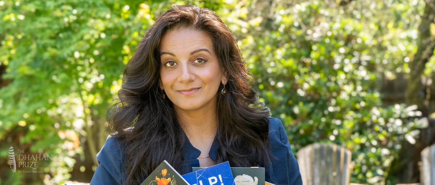 Gurjinder Basran - 2025 Dhahan Prize keynote and award-winning Canadian author portrait outdoors