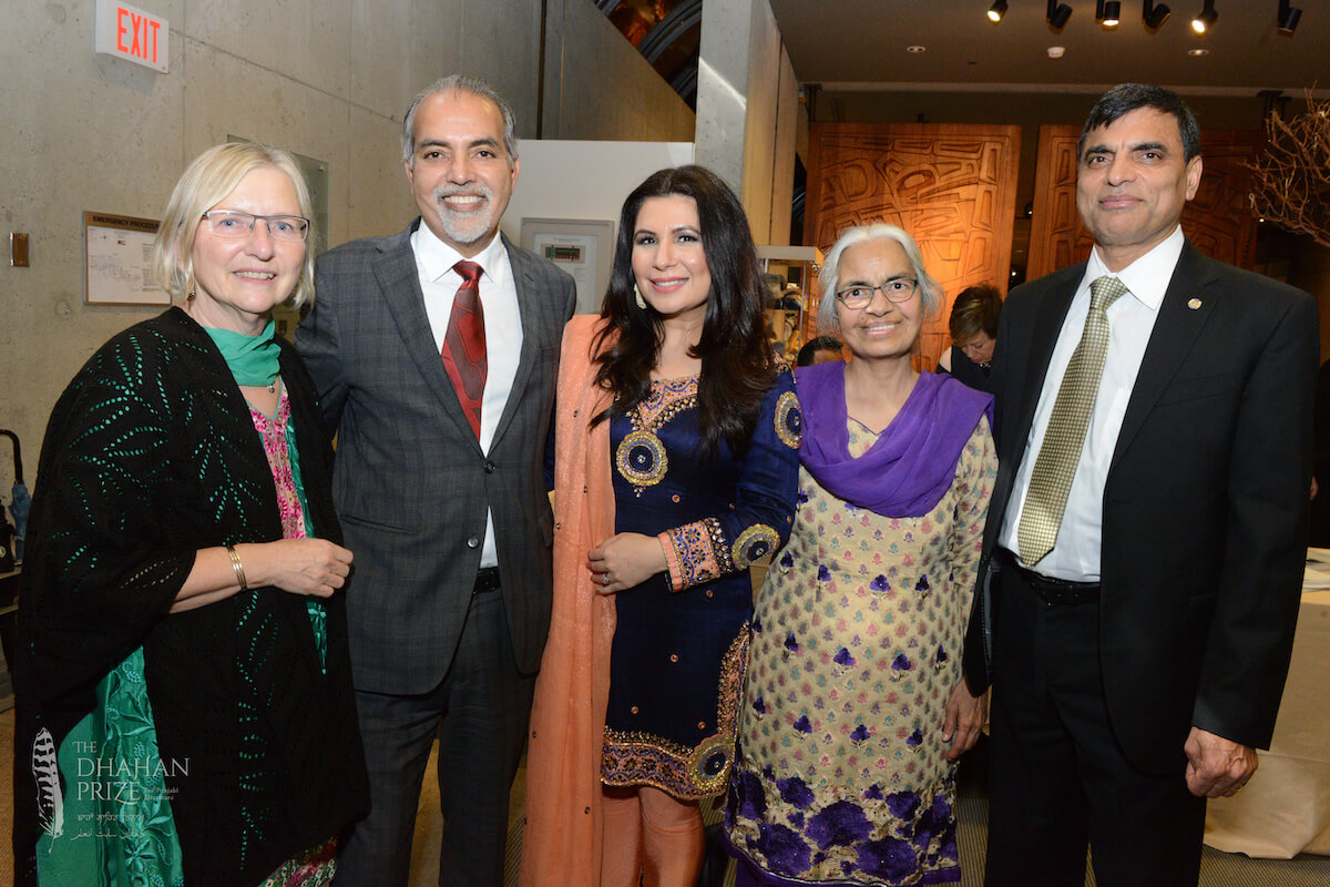 Tarannum Thind with Dhahan family at 2016 Dhahan Prize ceremonies